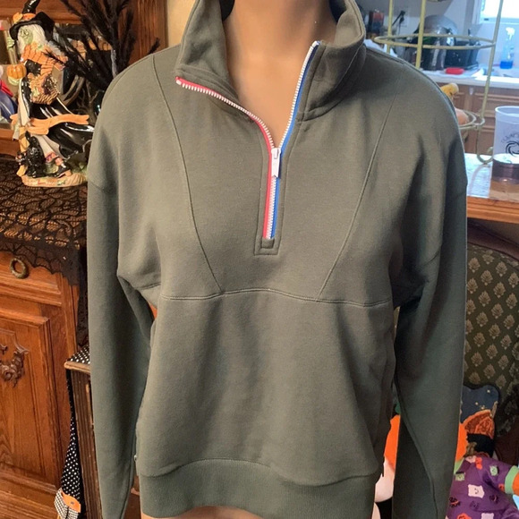 Fourlaps Rush Quarter Zip NWT Thyme Green XS - Picture 5 of 9